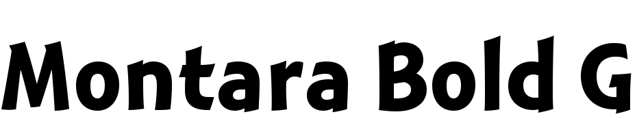 Montara Bold Gothic Font Download Free